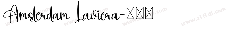 Amsterdam Laviera字体转换